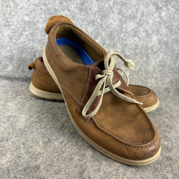 Clarks Collection Extreme Comfort Flexway Men Size 7.5M Brown Shoes  #15770 - Picture 1 of 9